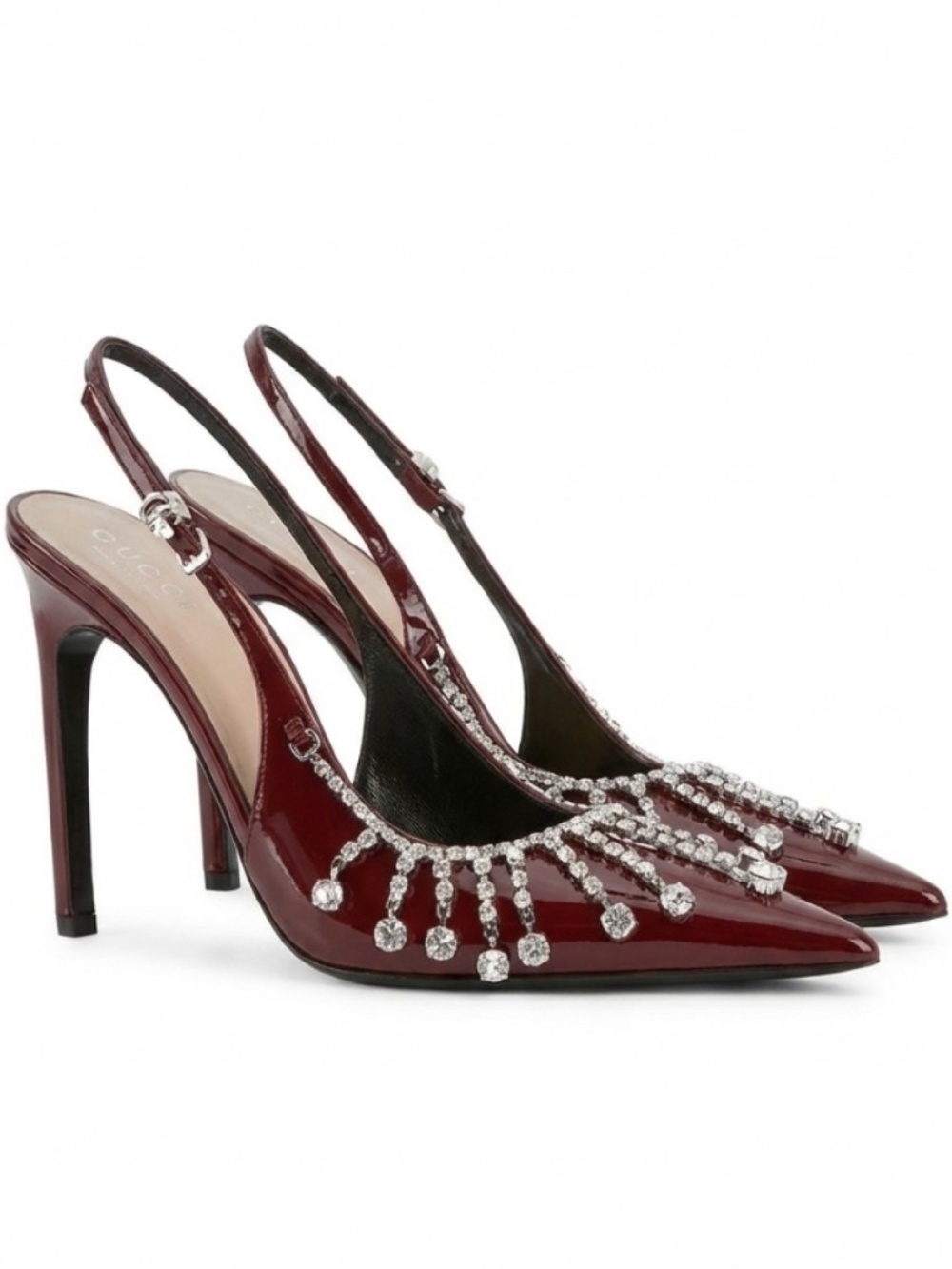 Gucci Crystal Chain Heels size 38